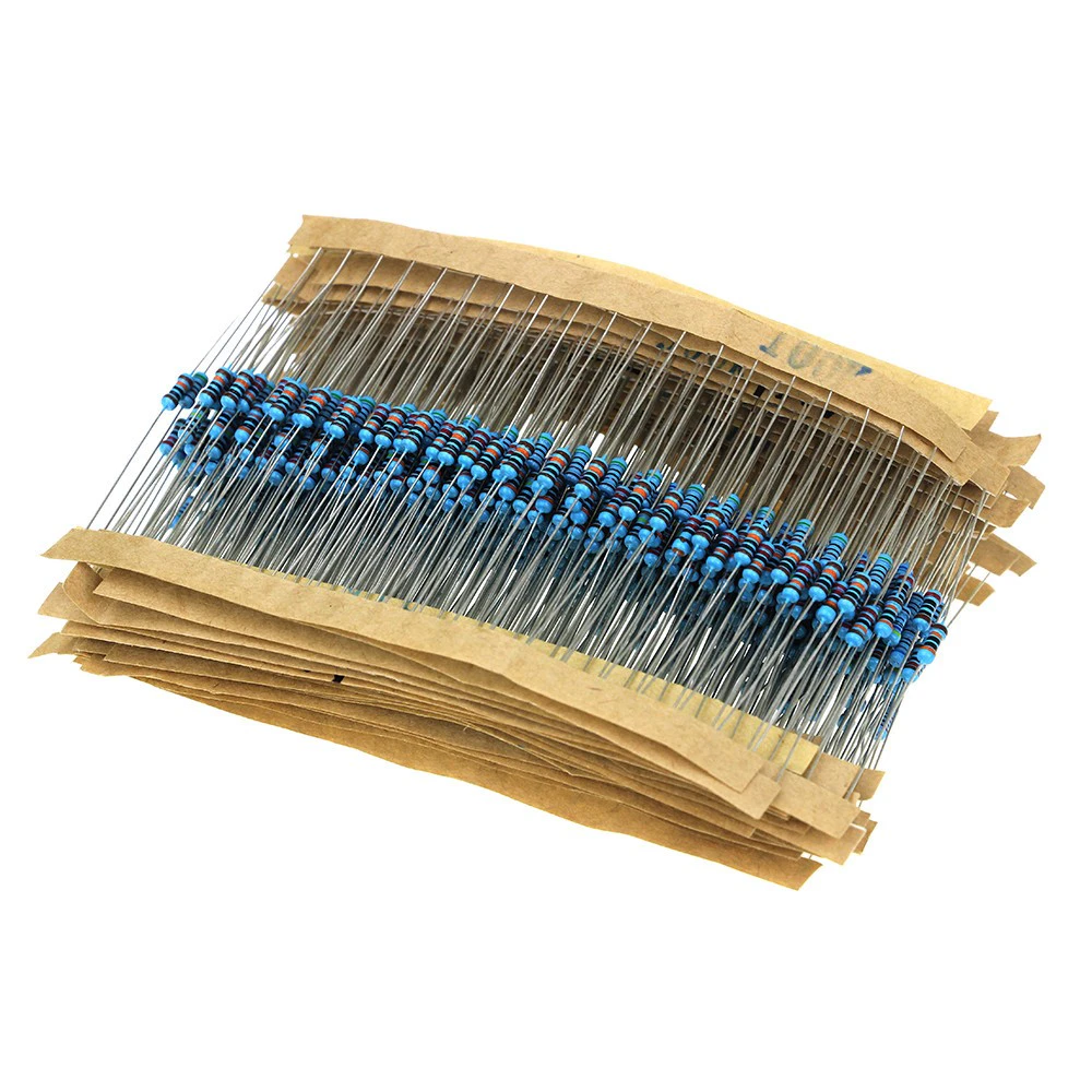 600Pcs 30 Value 1/4W 10-1M ohm Resistors