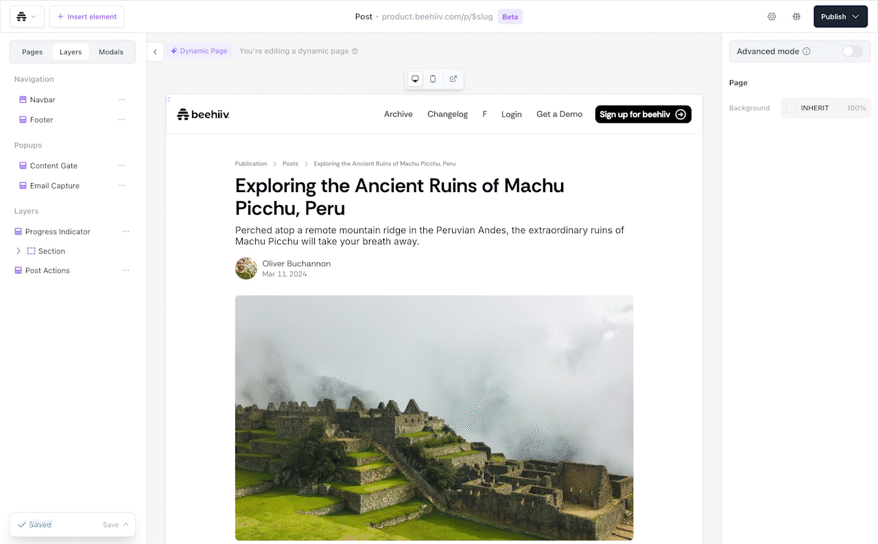 Mídia 3 de Um construtor de sites para todos - Sites bonitos e totalmente responsivos - nenhum código necessário.