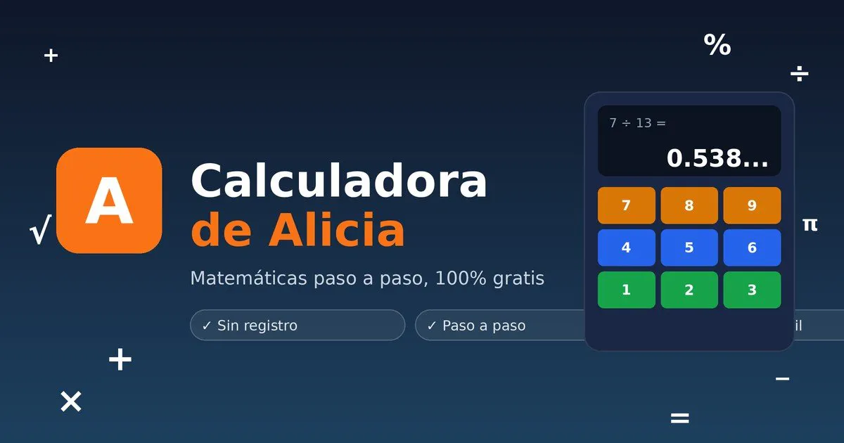 Calculadora de Alicia gallery image