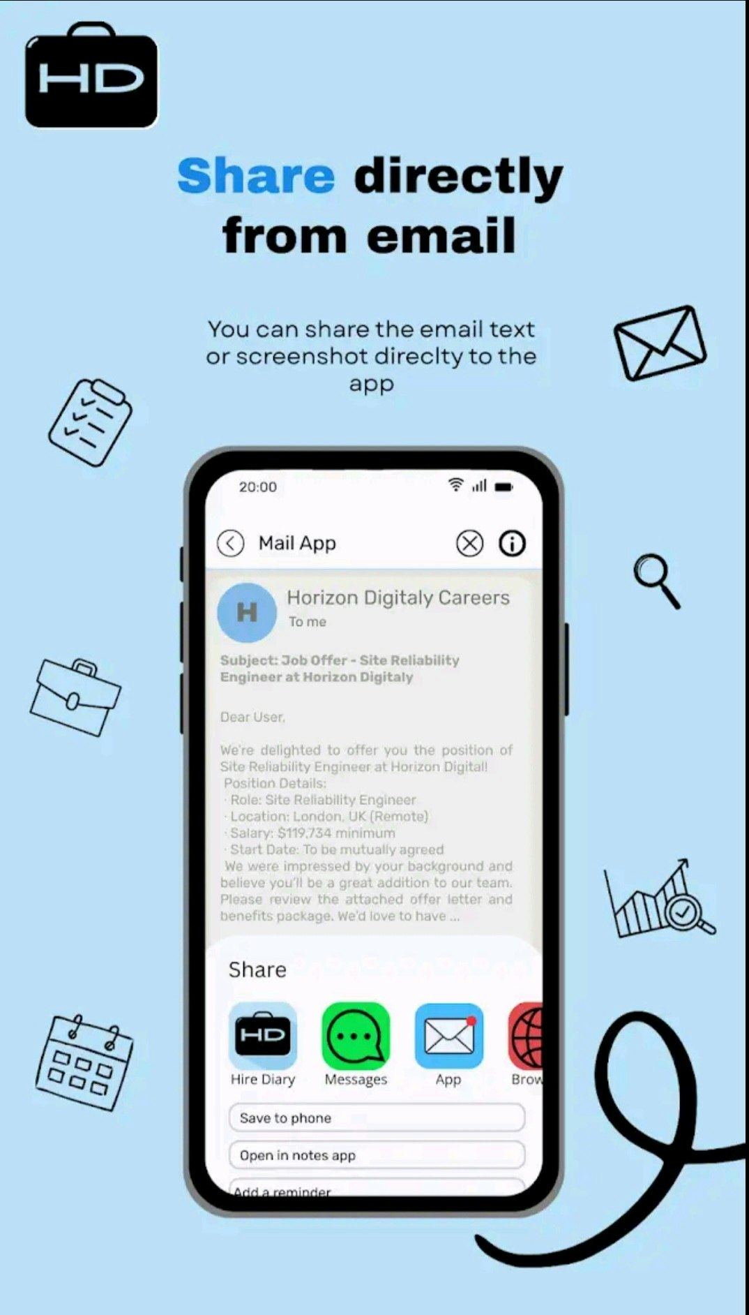 Hire Diary - Job Application Tracker gallery image