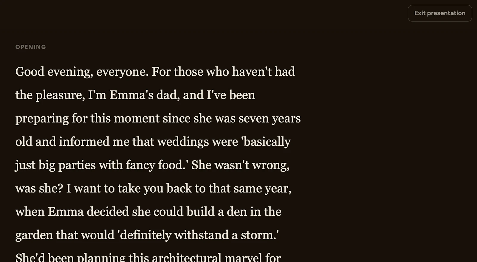 AI Wedding Speech Writer screenshot 3
