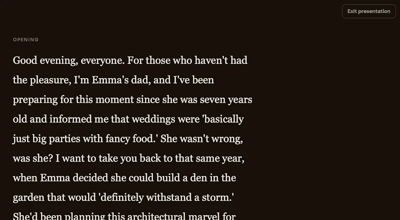 AI Wedding Speech Writer screenshot 3
