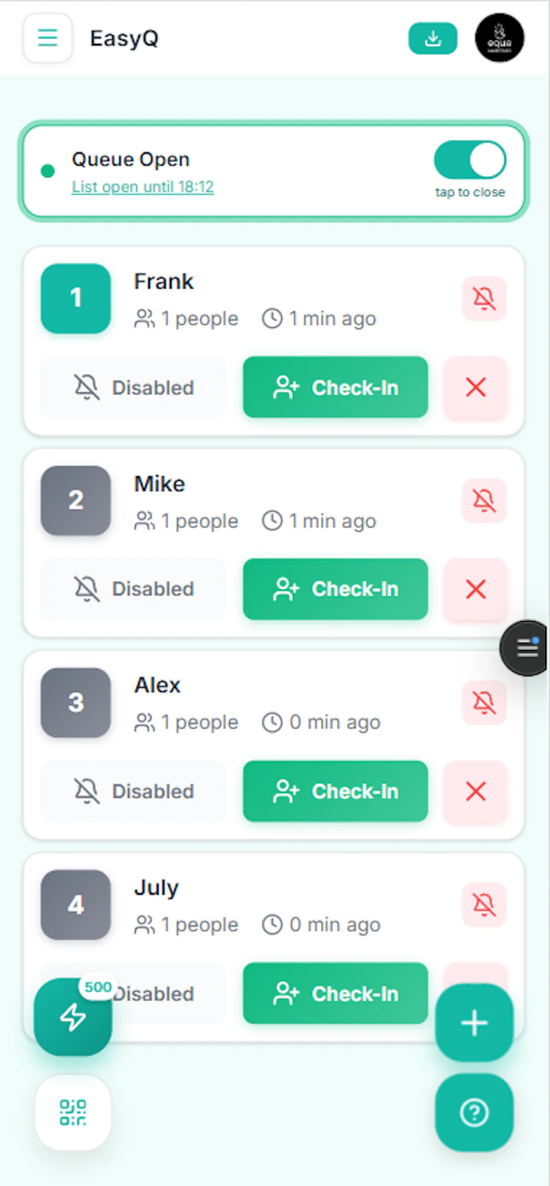 EasyQ — Digital Waitlist Management screenshot 3