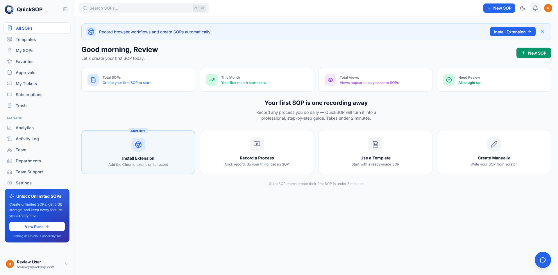 QuickSOP gallery image