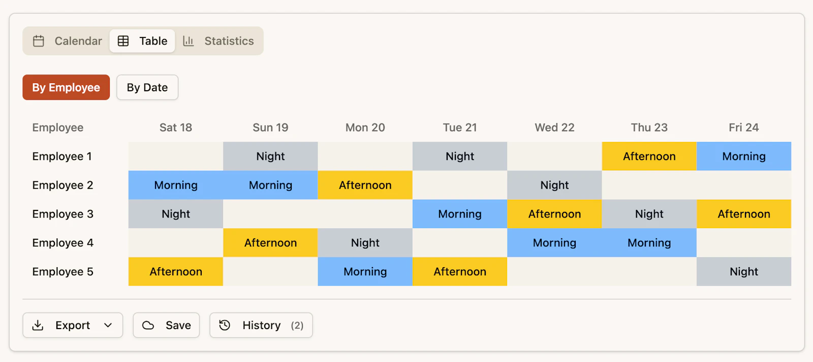 Shift Schedule Maker screenshot 4