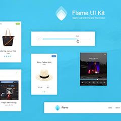 Flame UI Kit for Sketch (Free)
