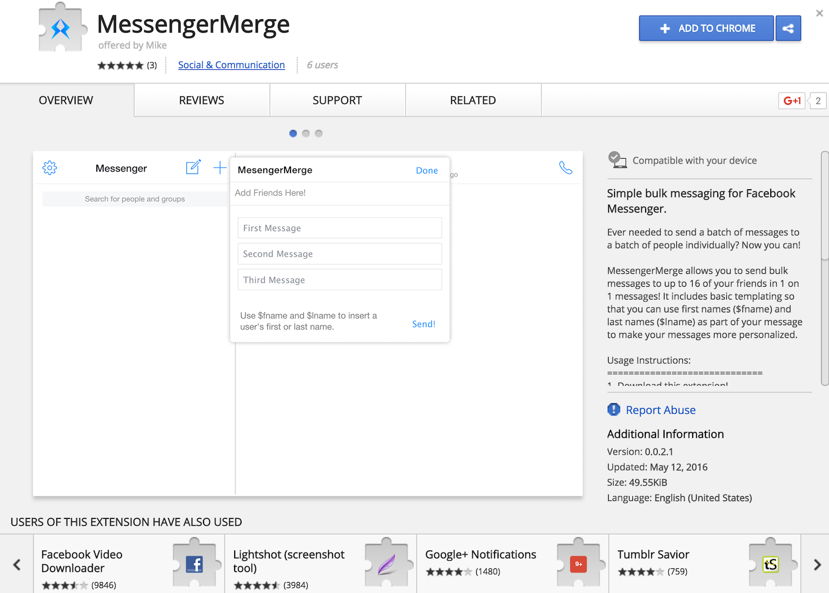 MessengerMerge gallery image