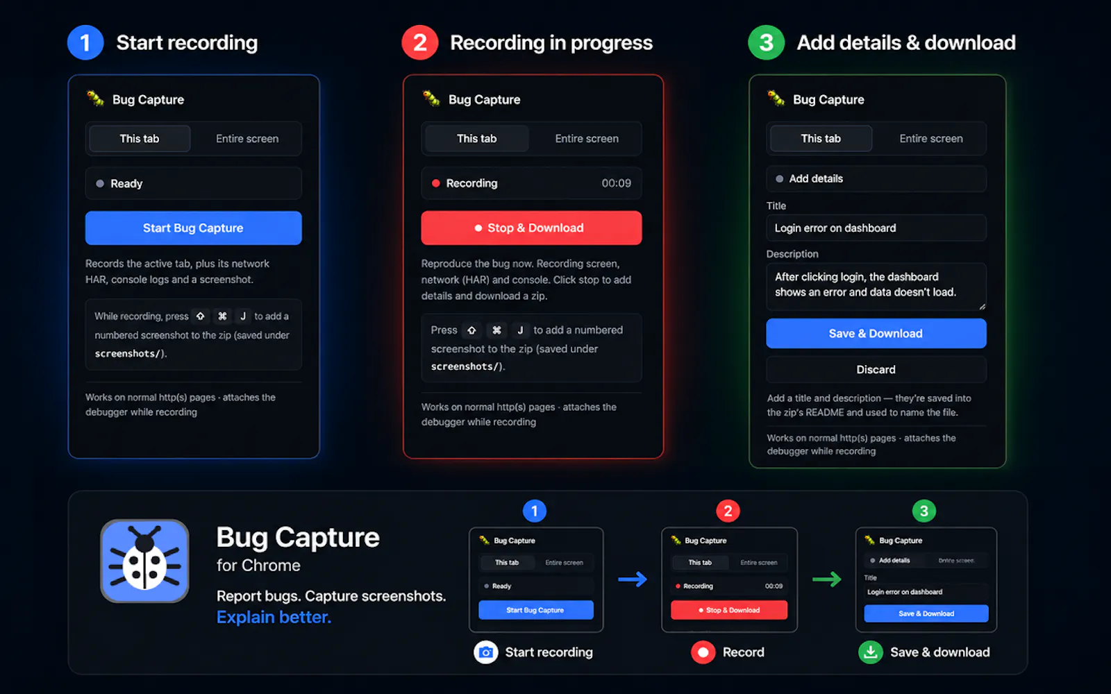Bug Capture screenshot 1
