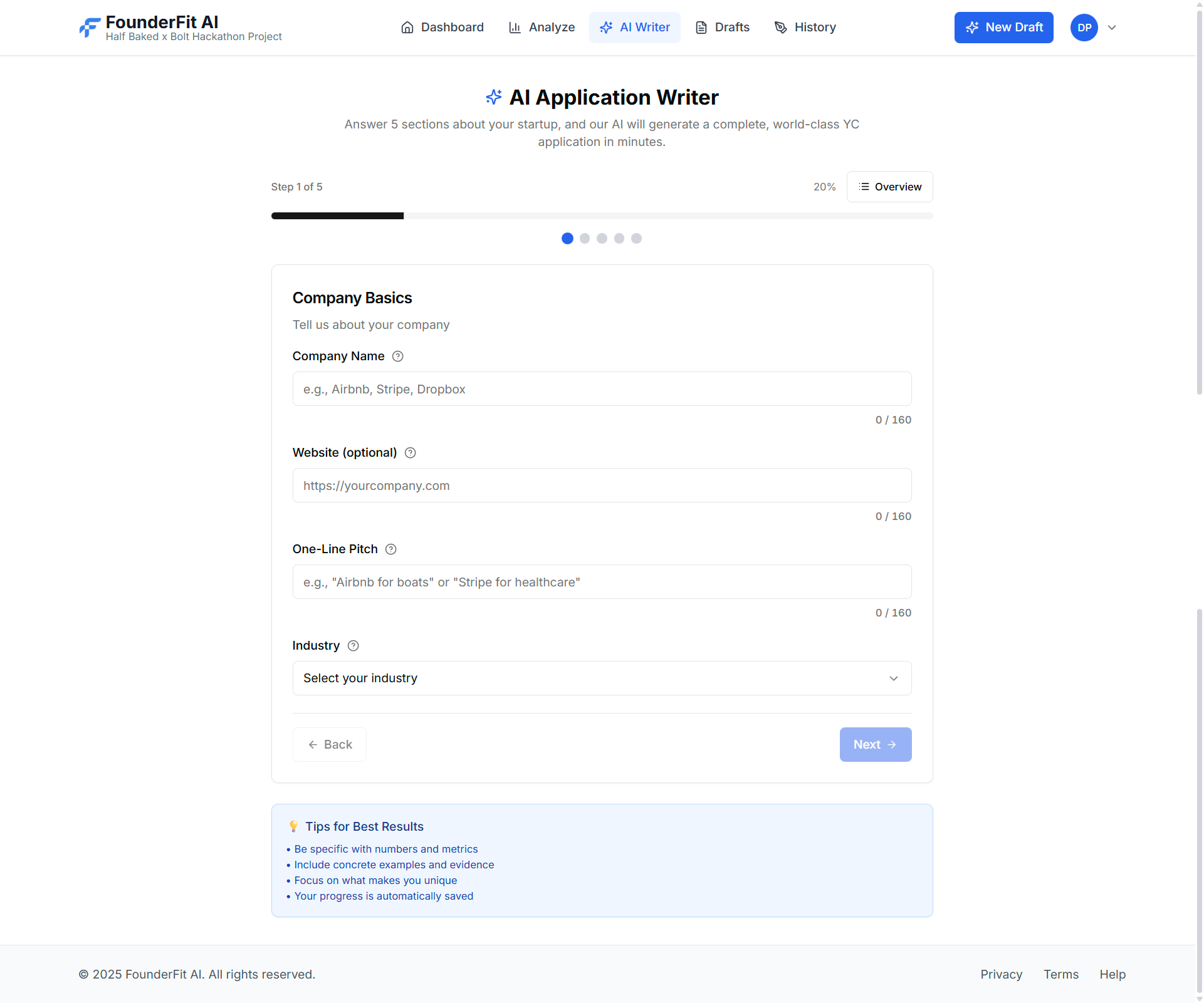 FounderFit AI gallery image