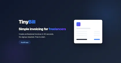 TinyBill — Simple Invoice Generator gallery image