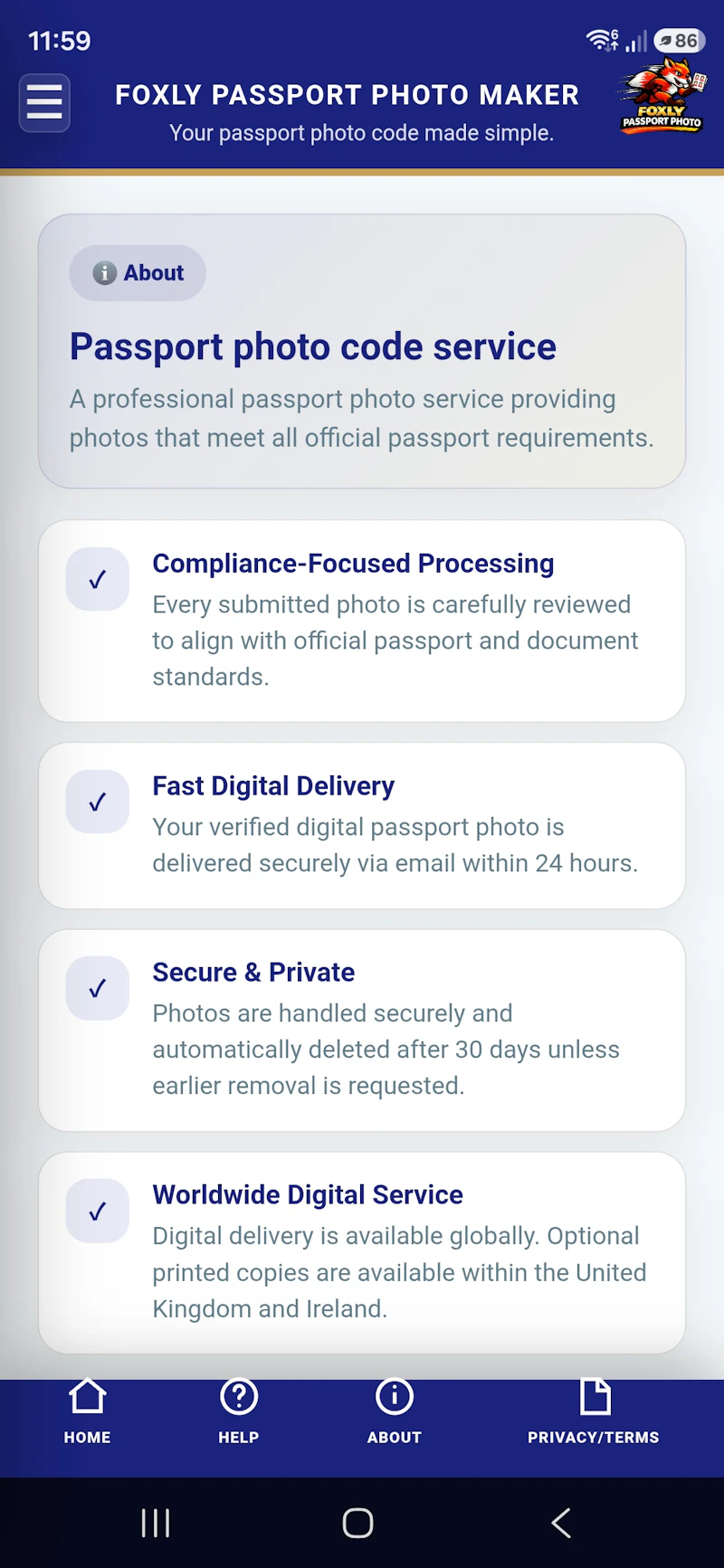 Foxly Passport Photo Maker screenshot 4