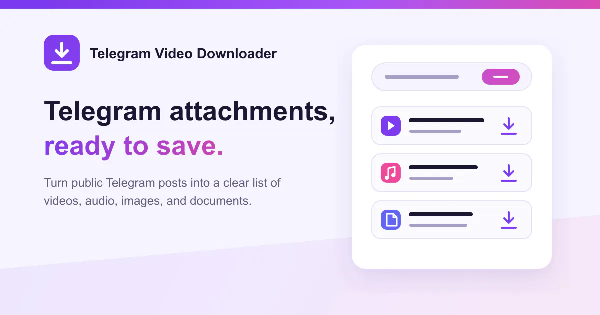 Telegram Video Downloader gallery image