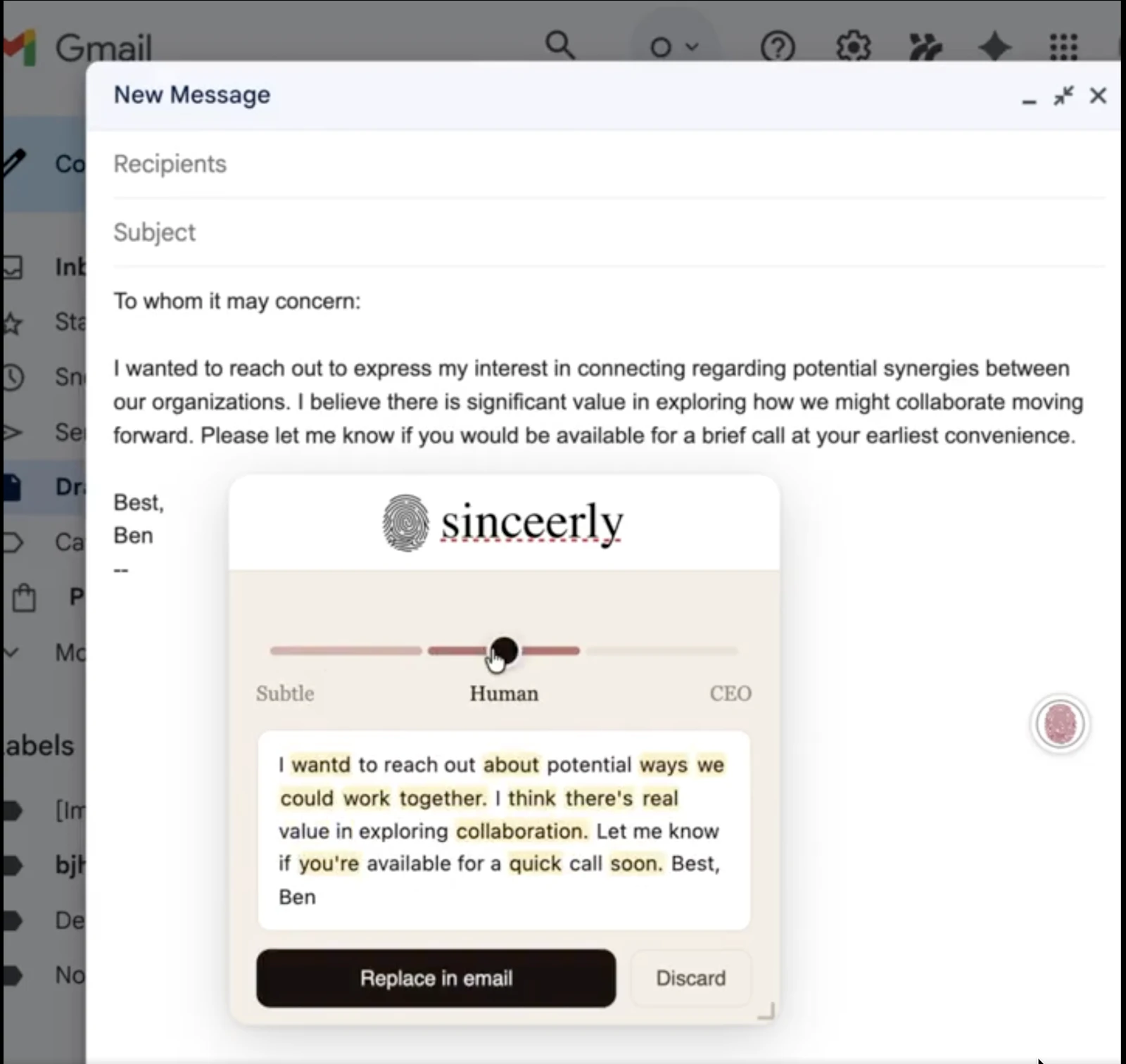 Sinceerly screenshot 5