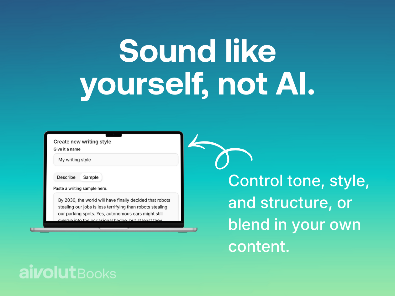 Aivolut Books - Screenshot 2 showing product features and functionality