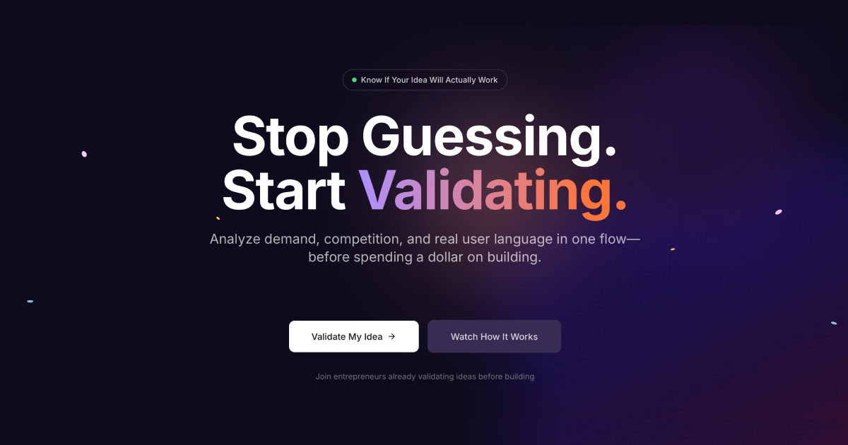 Valifyr - Main product screenshot demonstrating key features and user interface