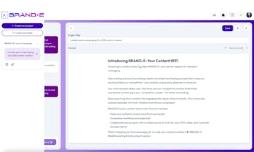 BRAND•E "Your Brand's Content BFF" gallery image