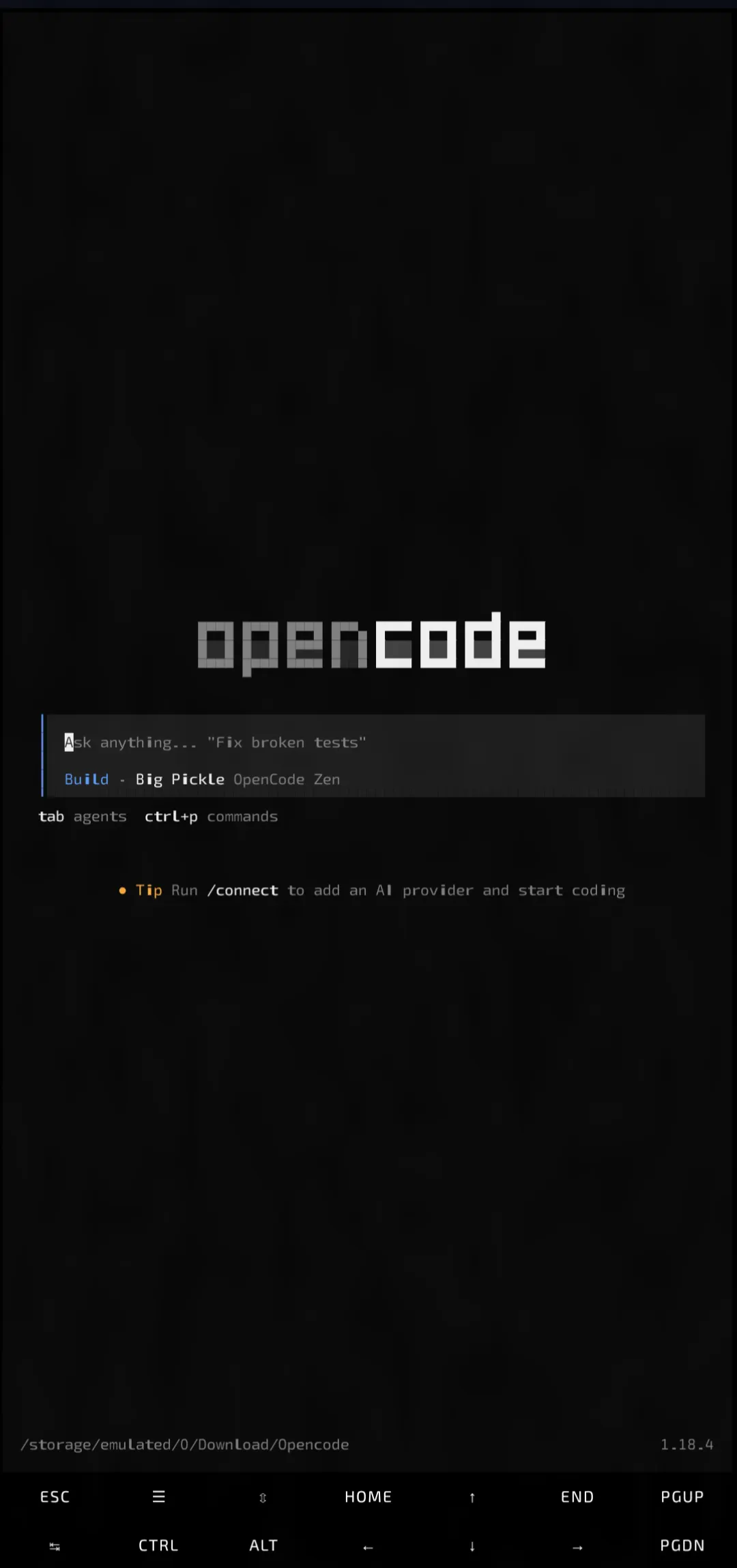 Opencode on Android gallery image