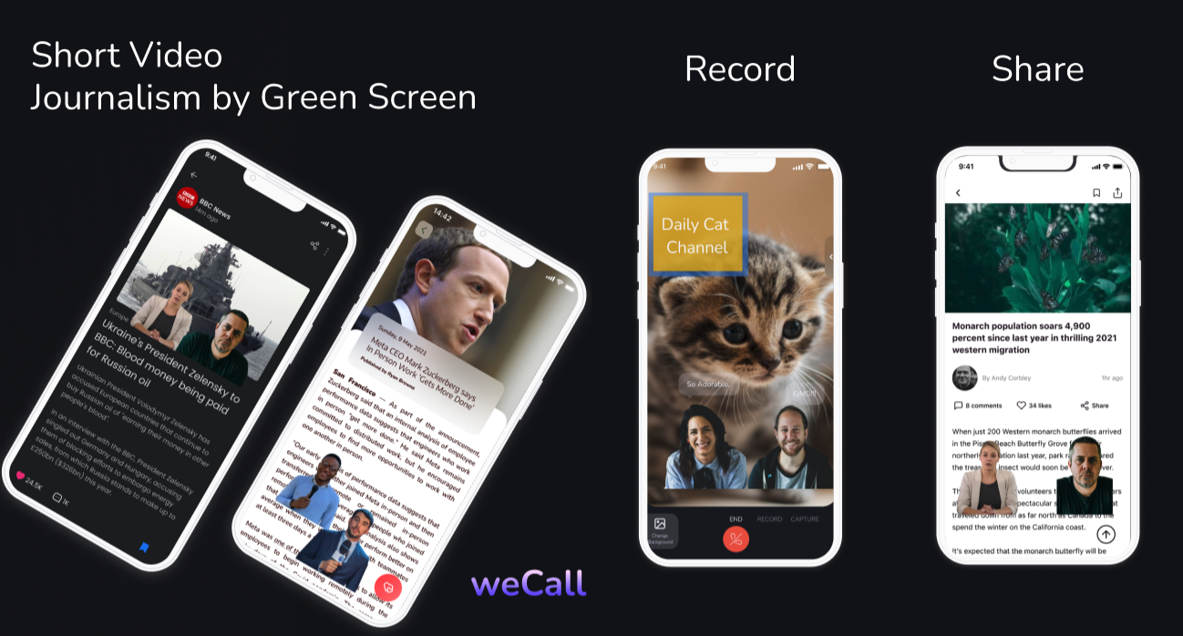 weCall:Short Video for Jounalism media 1