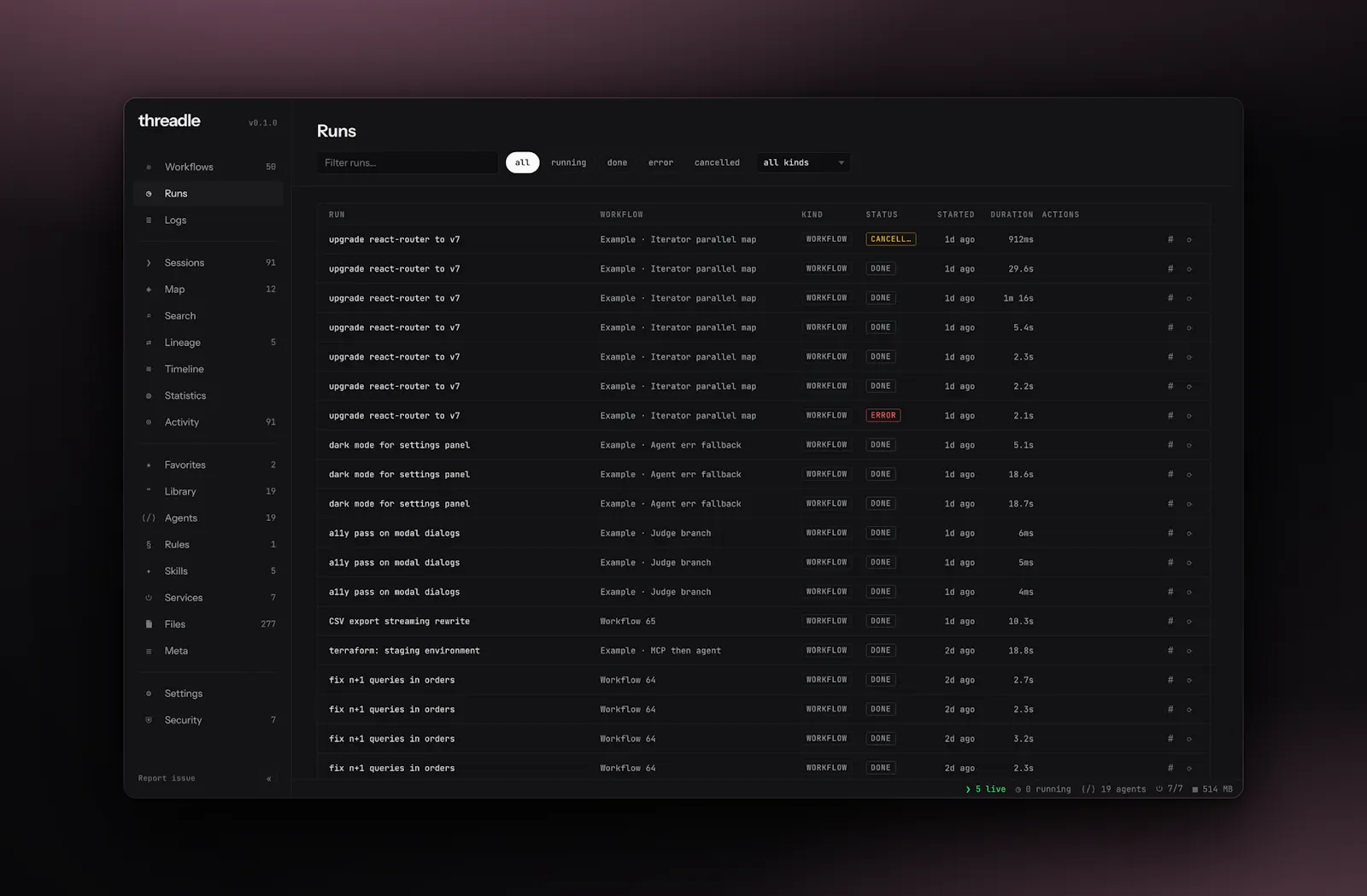 threadle screenshot 8