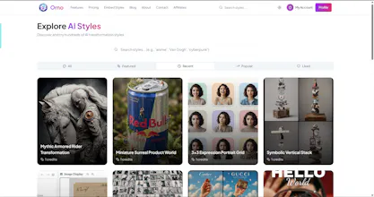 Orno — AI Image Editor & Prompt Library gallery image