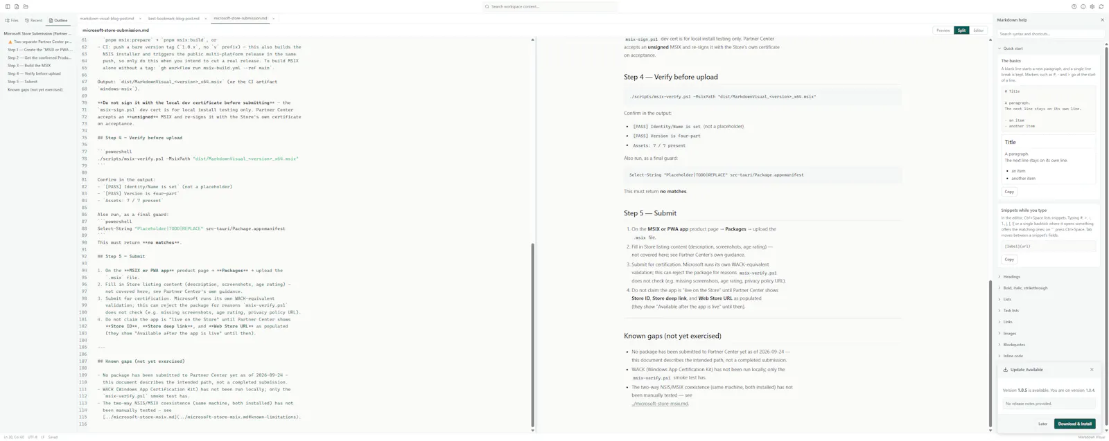 Markdown Visual screenshot 2