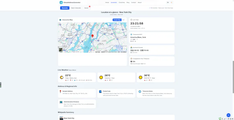 Global Address Generator screenshot 4