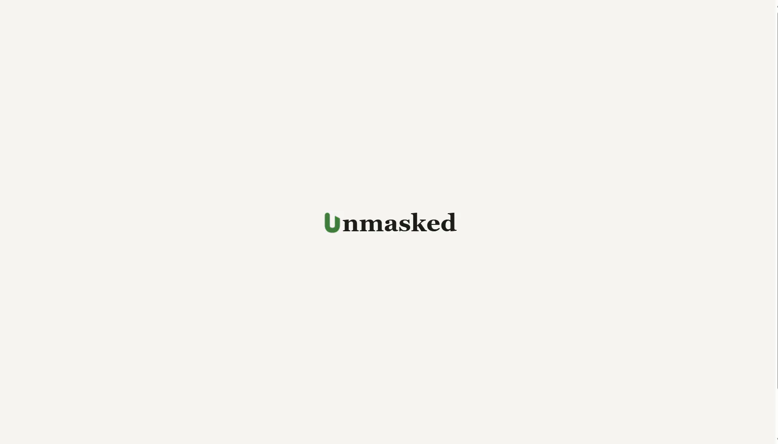 Unmasked screenshot