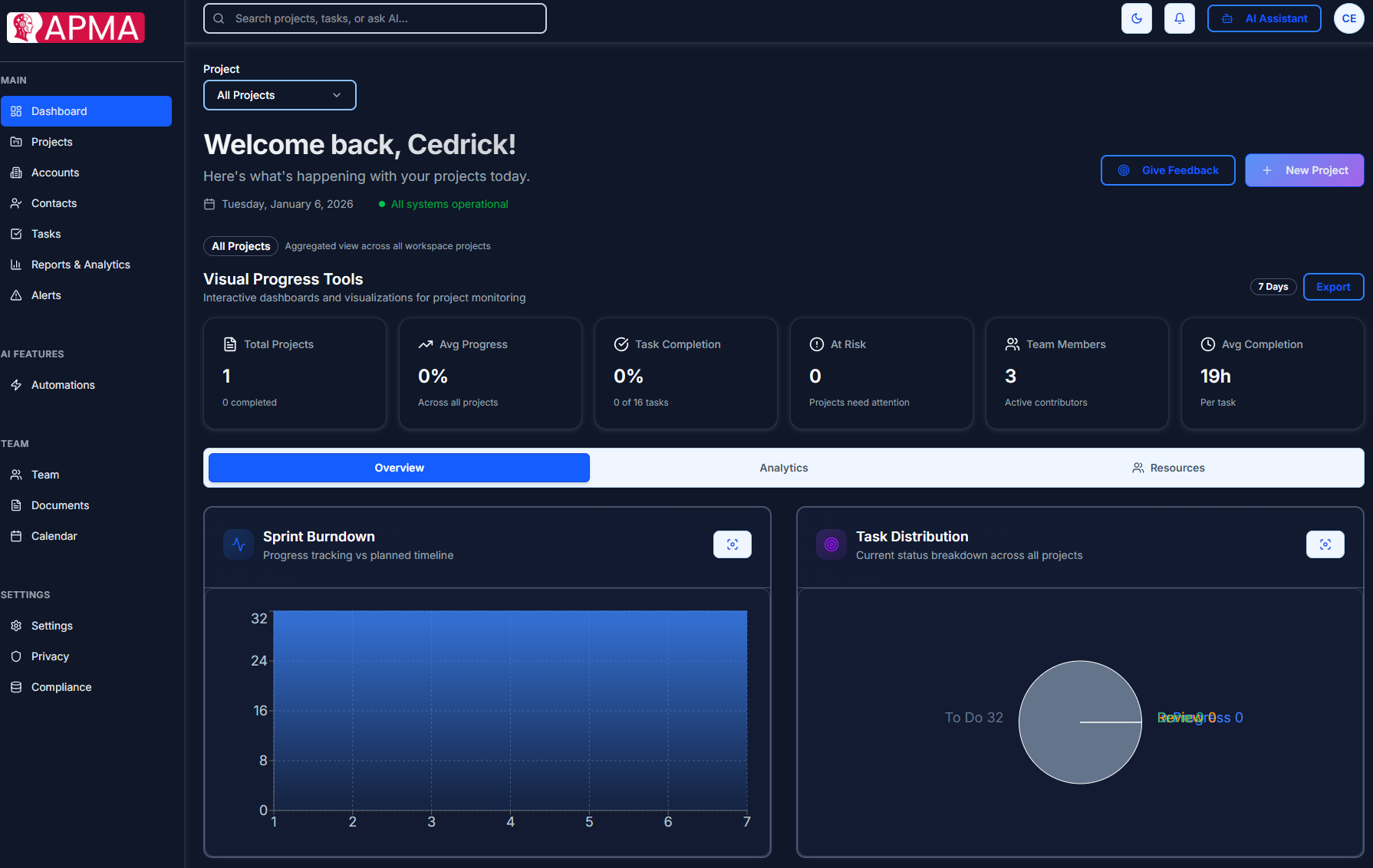 APMA by AI Project Partners - Main product screenshot demonstrating key features and user interface