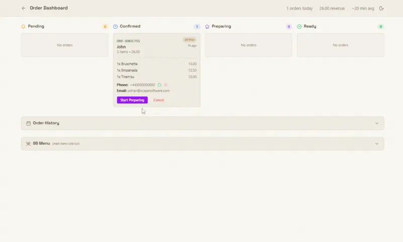 Scape Restaurant Suite screenshot 5