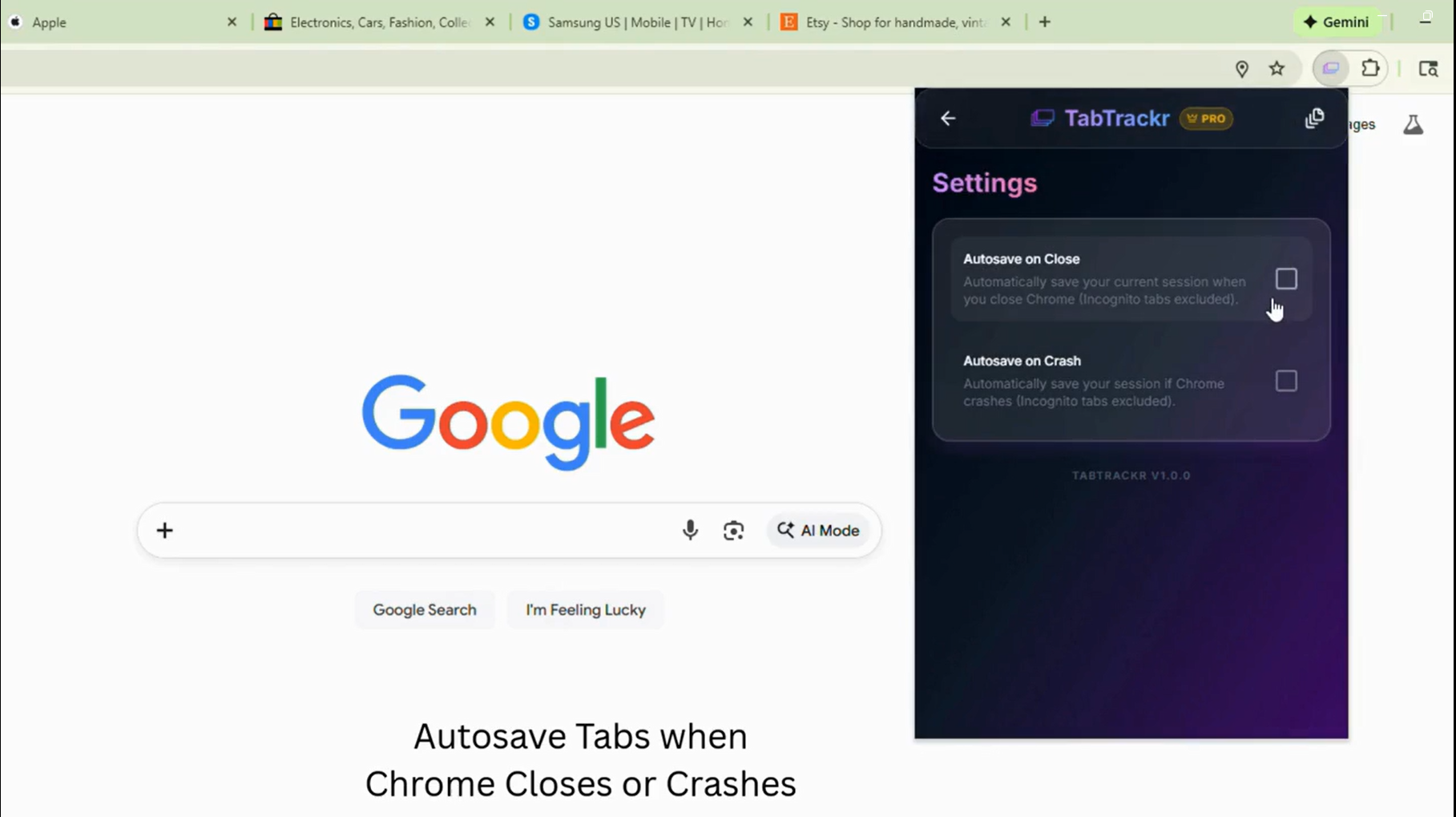 TabTrackr gallery image
