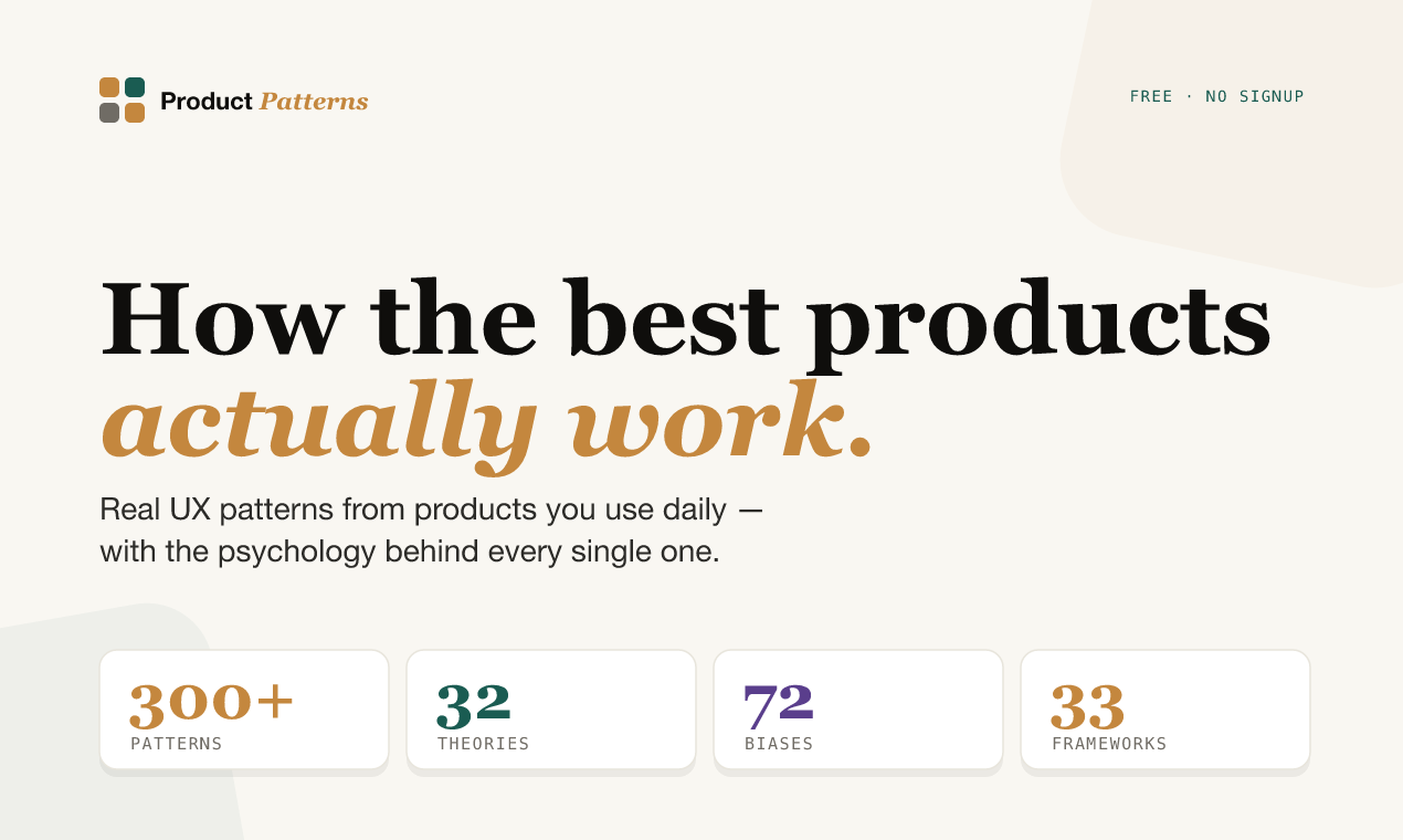Product Patterns from Real Products gallery image