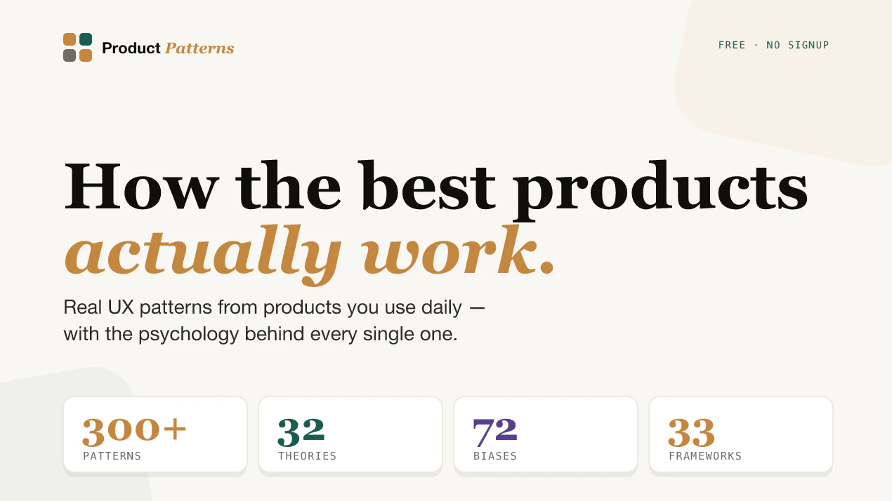 Product Patterns from Real Products product