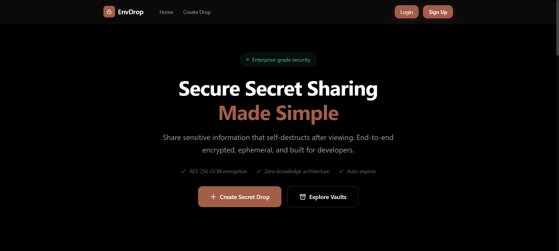 EnvDrop - Product Hunt launch logo and brand identity
