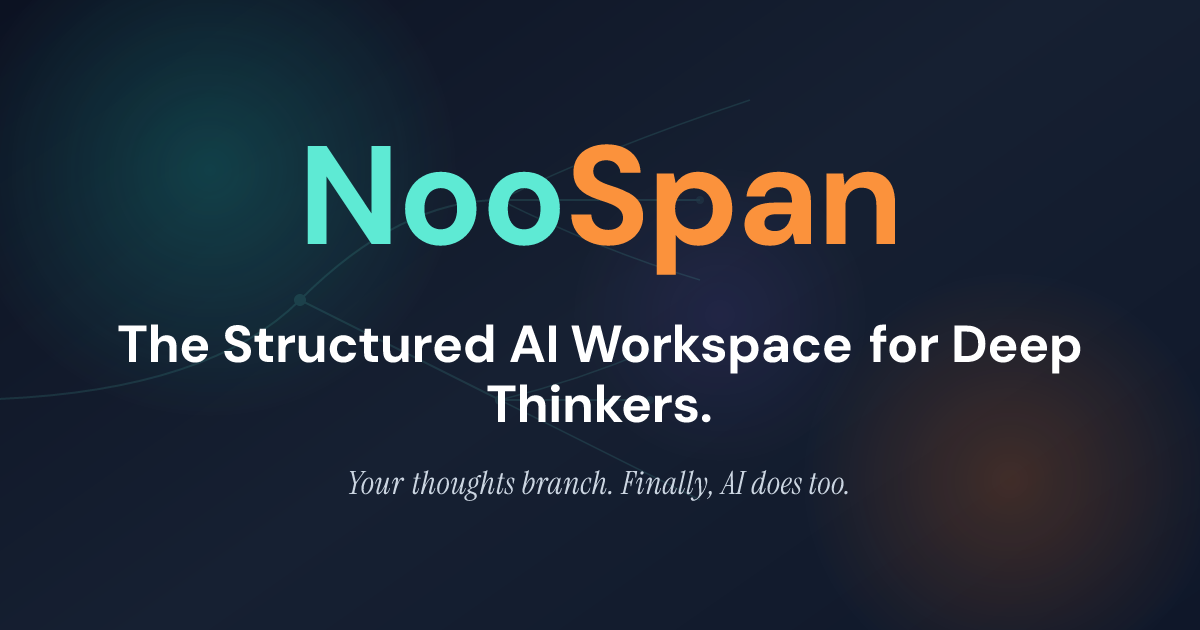 NooSpan - Main product screenshot demonstrating key features and user interface
