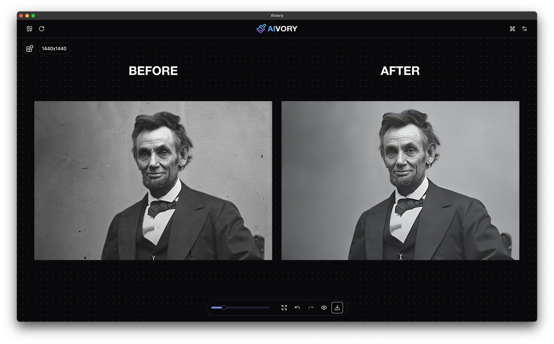 AIvory. Local AI Photo Retouch - Screenshot 4 showing product features and functionality