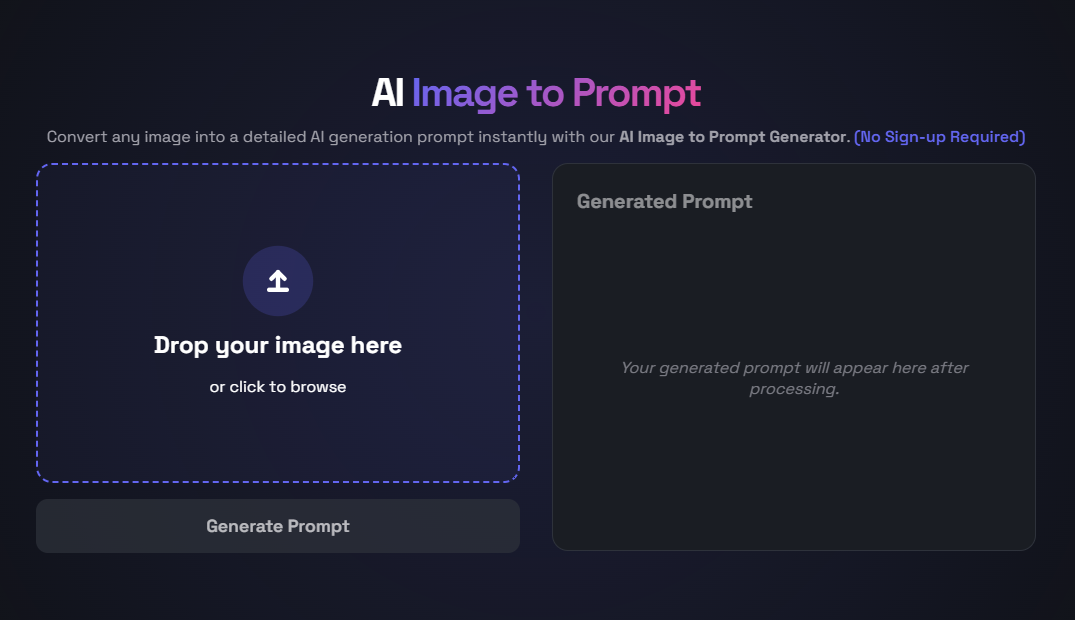 AI Image to Prompt Generator gallery image