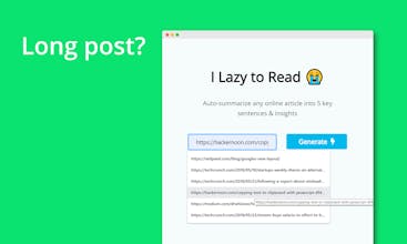 I Lazy To Read gallery image