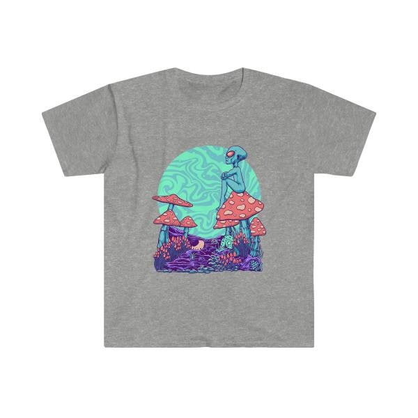 Psychedelic Alien Mushroom Tshirt media 1