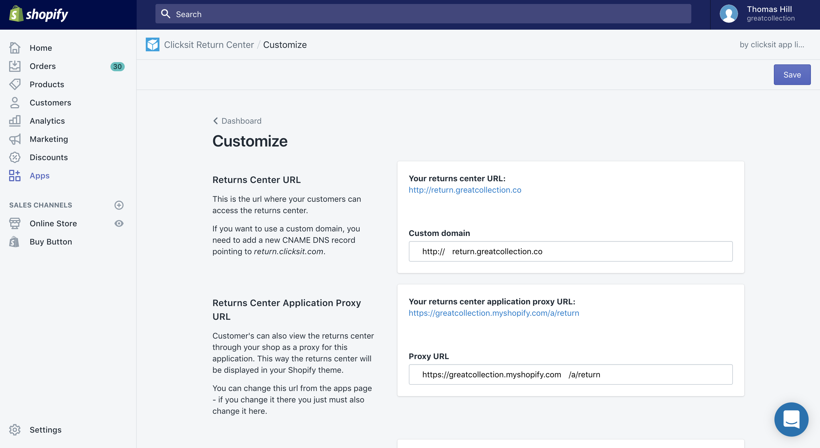 clicksit returns manager gallery image