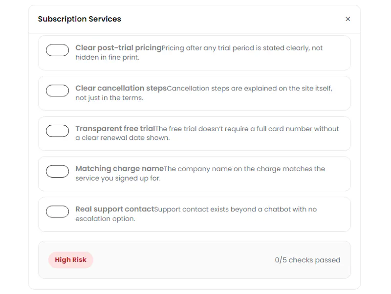 Website Safety Checklist screenshot 3