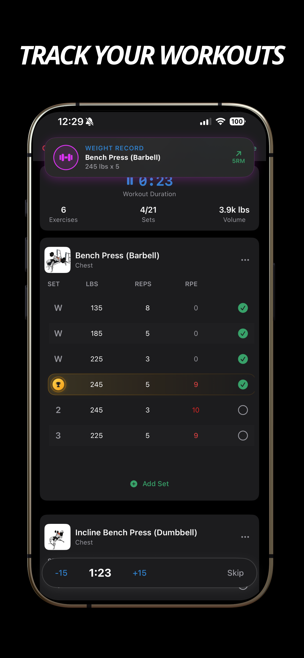 Média Fuzelabs - Application iOS basée sur les données pour les haltérophiles 5