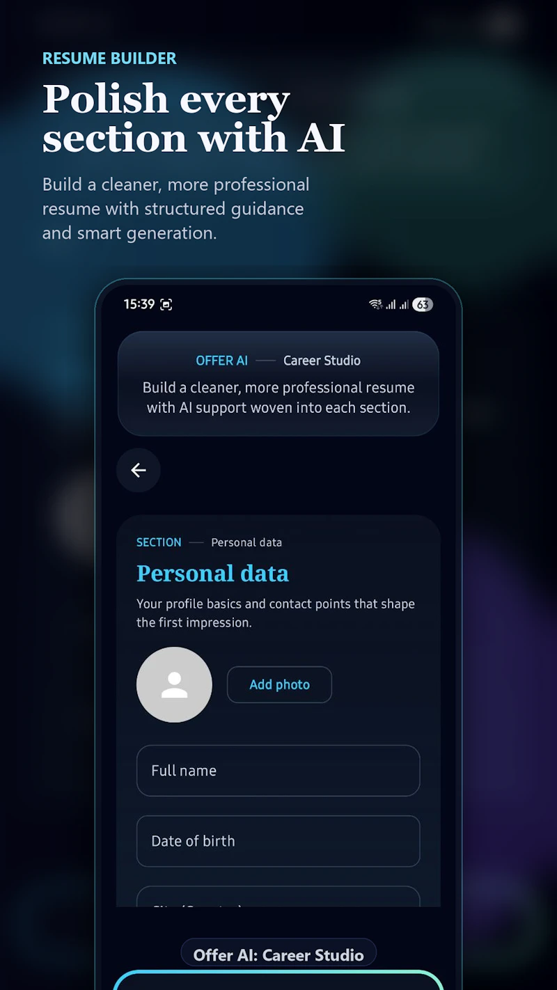 Offer AI: Resume Maker screenshot 2
