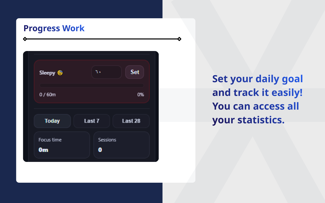 StayFocused – Pomodoro & Website Blocker - Main product screenshot demonstrating key features and user interface