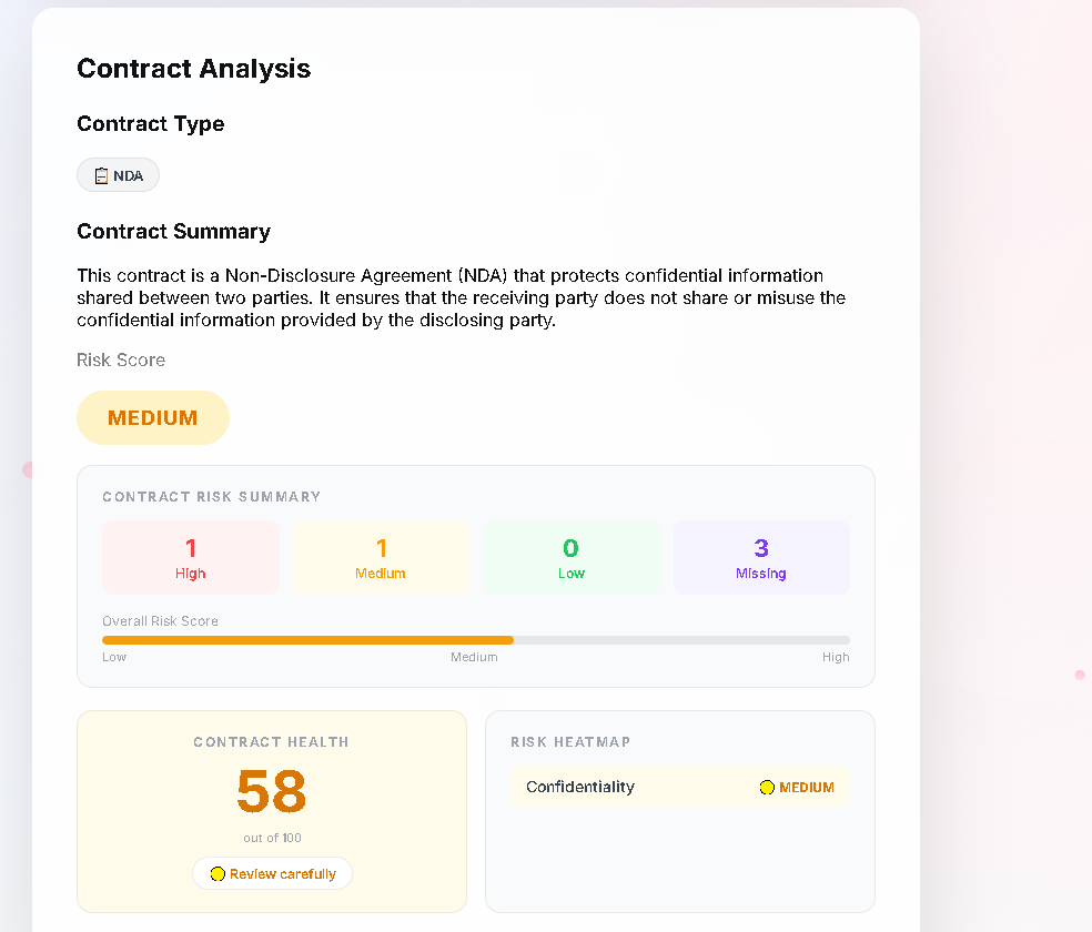 VIDI — AI Contract Review gallery image