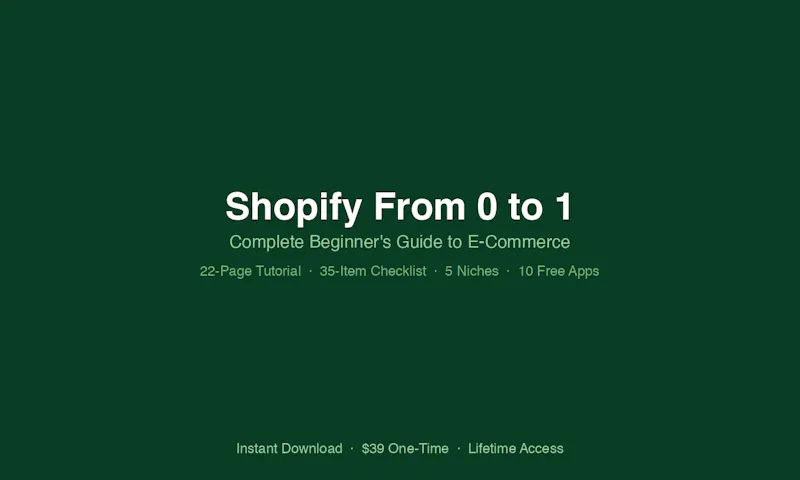 Shopify From 0 to 1 screenshot 1