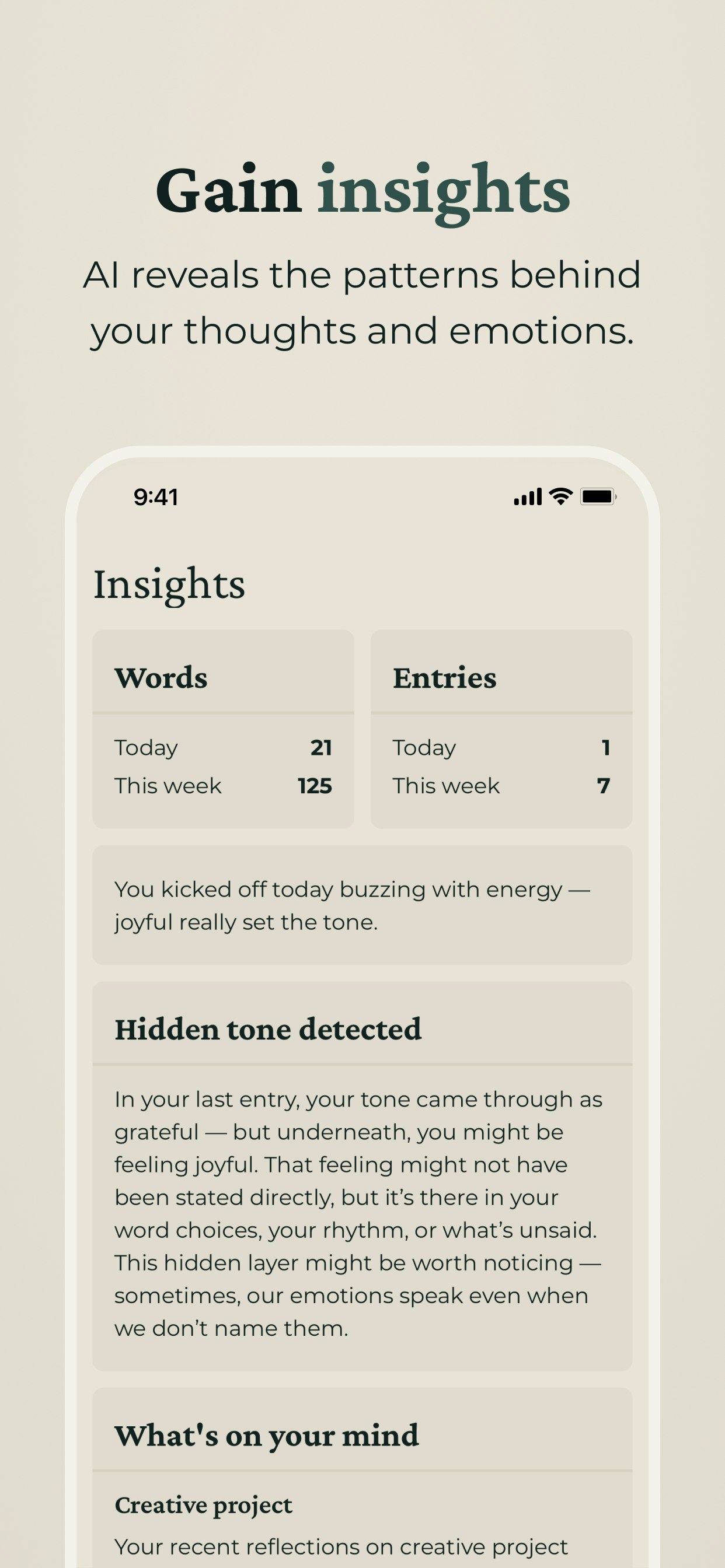 Mindbrew: Your AI Journal - Screenshot 3 preview