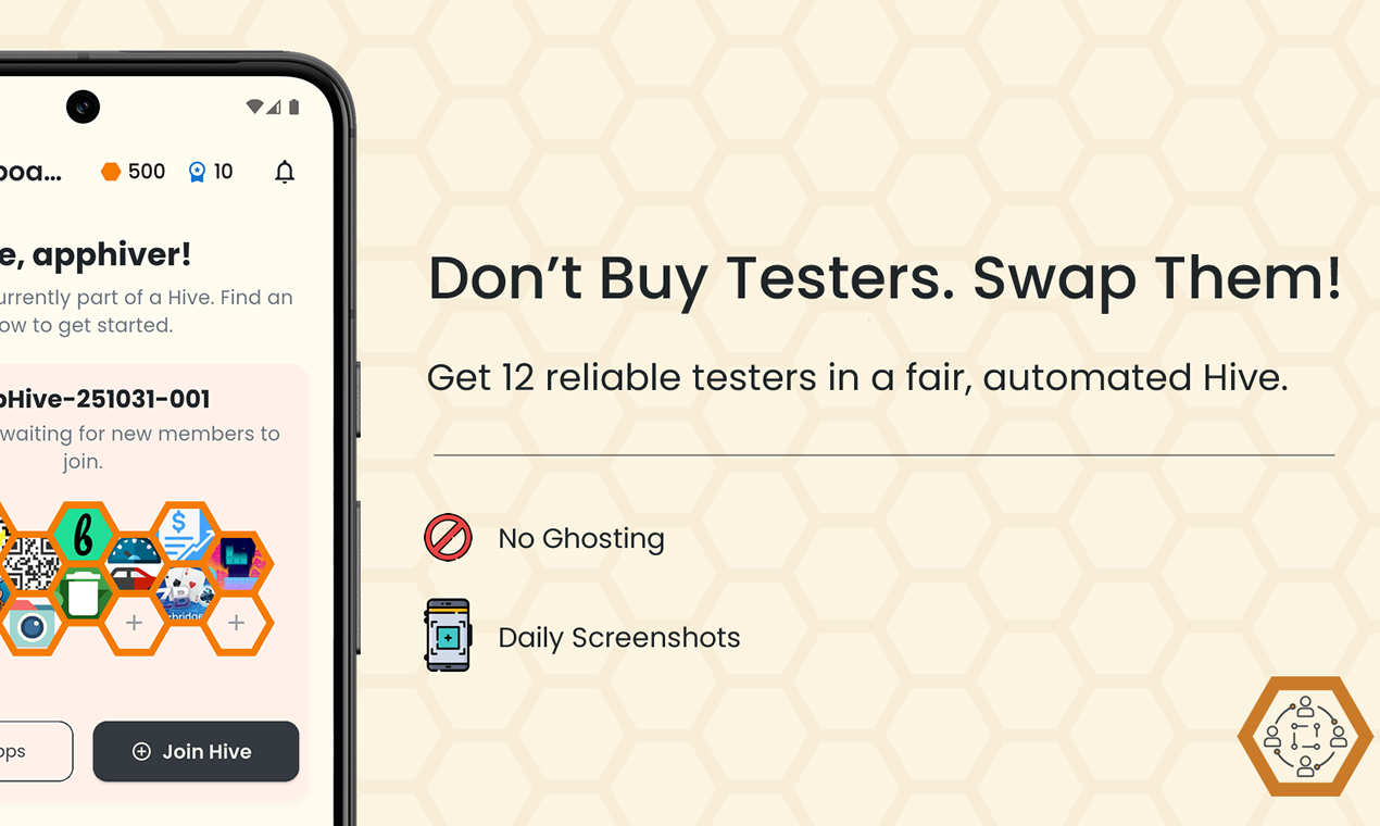 App Hive: Closed Testing Tool gallery image