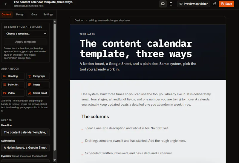 Gatedleads screenshot 4