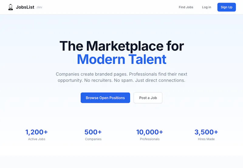 JobsList.dev screenshot 1