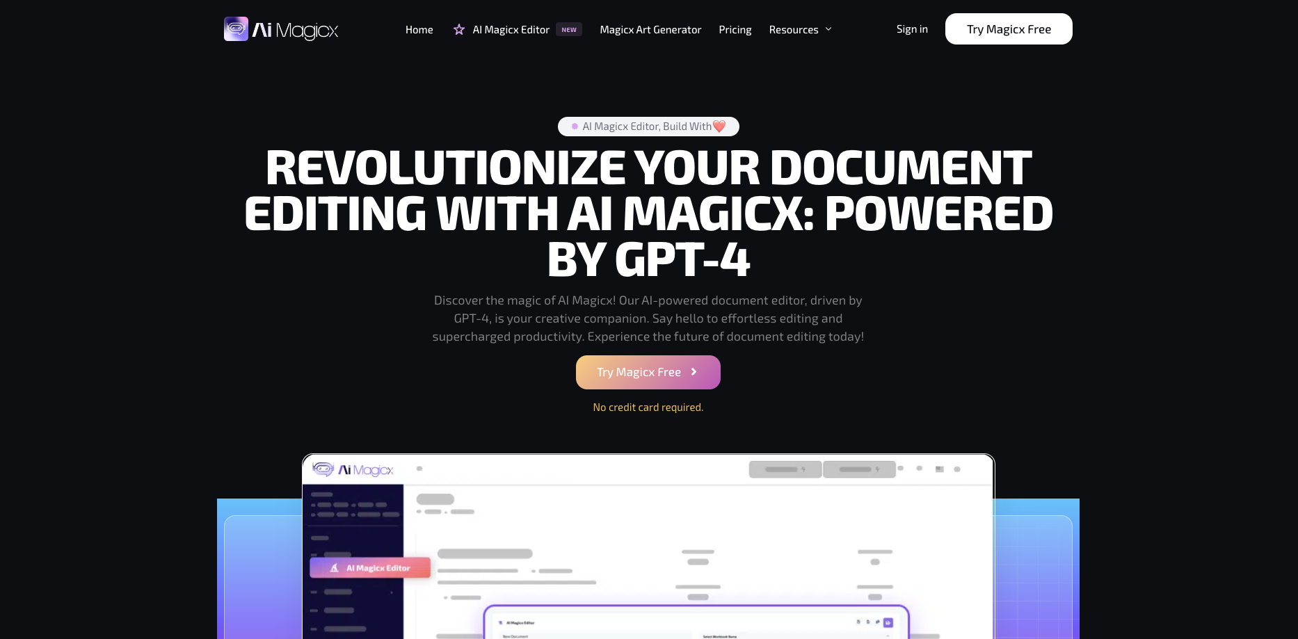 AI Magicx 편집기 - AI Magicx로 문서 편집을 혁신하십시오 미디어 1